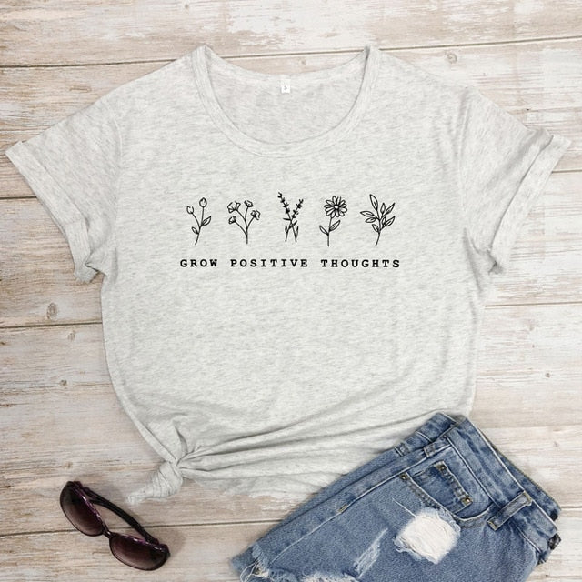 Women's Grow Positive Thoughts T-shirt