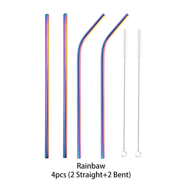 Reusable Stainless Steel Straight Straws