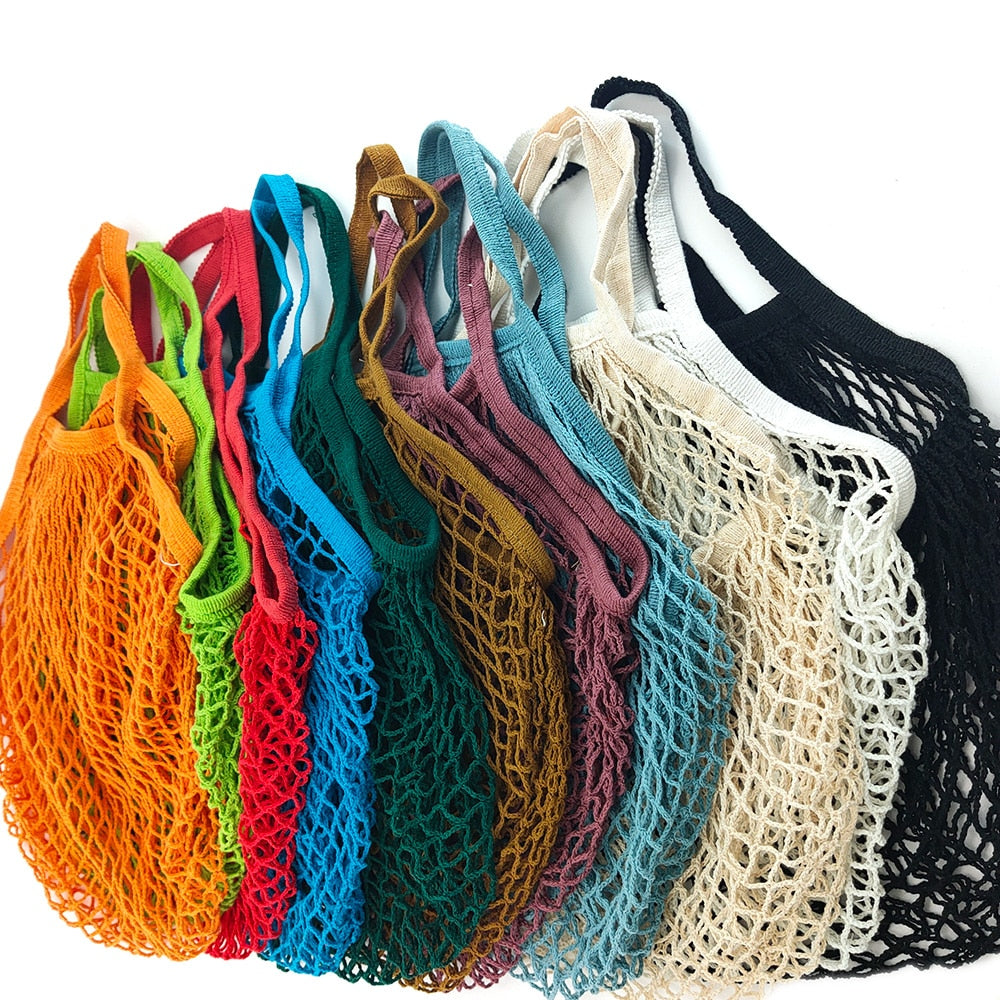 Reusable Grocery Mesh String Cotton Bags