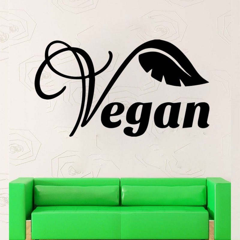 Vinyl Vegan Wall Decal Sticker