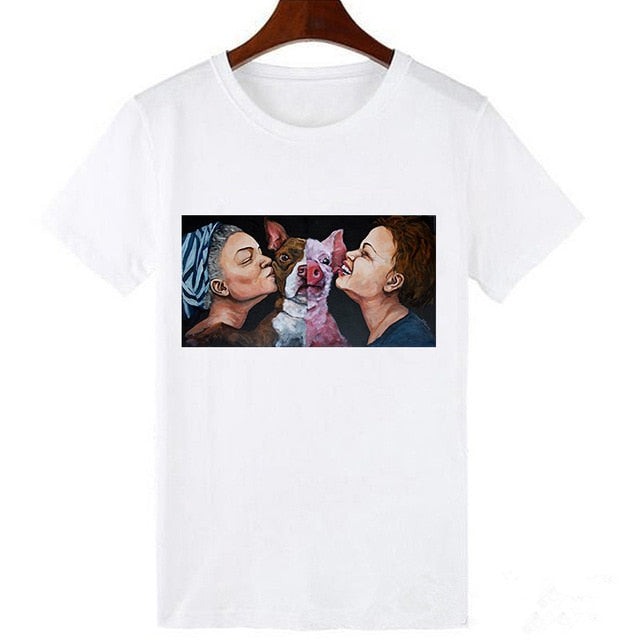 Women's Love All Animals Harajuku T-Shirt