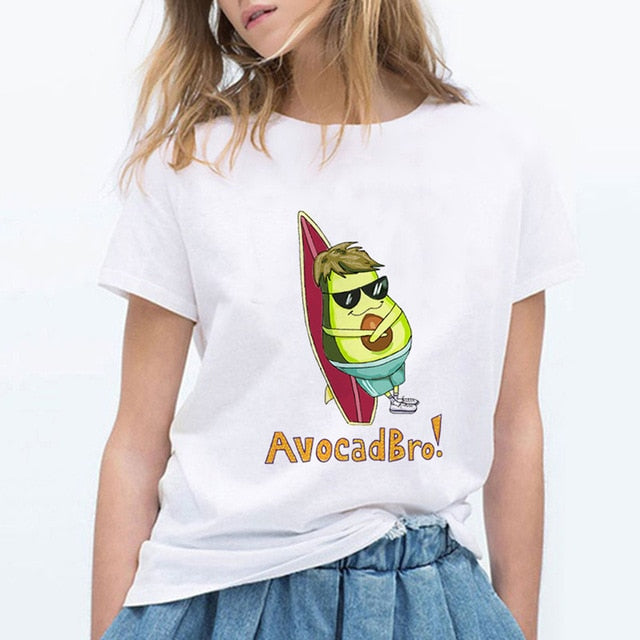 Women's Avocado Cat T-Shirt