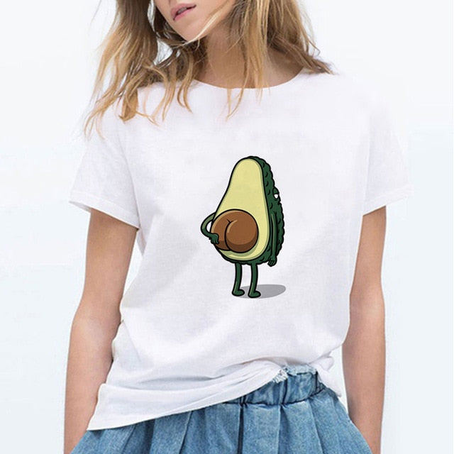 Women's Avocado Cat T-Shirt