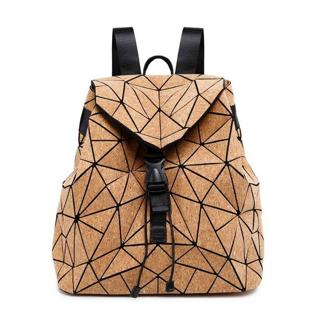 Diamond Geometric Cork School Bags