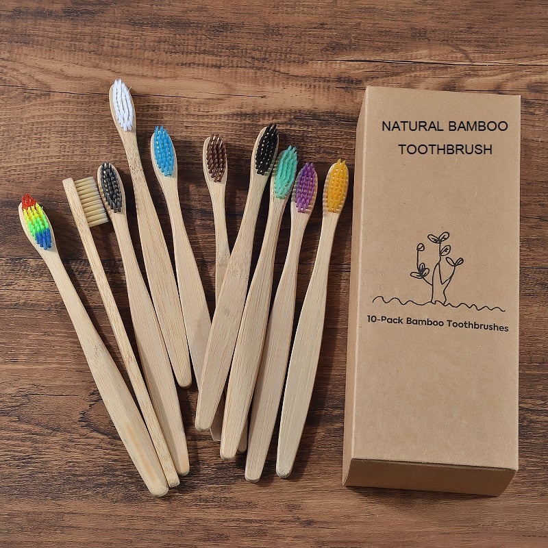 Charcoal Soft Bamboo Toothbrushes