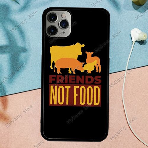 Vegan Friends Not Food iPhone Case
